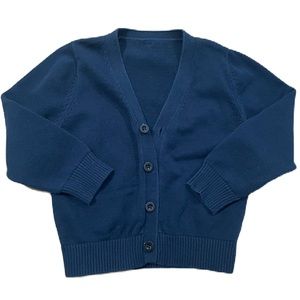 EUC Campure®️ Toddler Boy Navy Button-up Cardigan Sweater